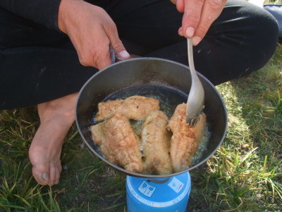 frying fish