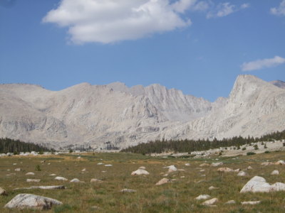 ridge overlooking Wright Lakes